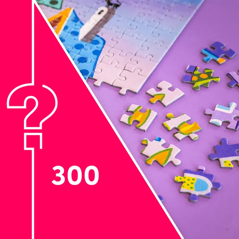 Mystery Puzzle ohne Box & ohne Bild - Beutel mit 300 Teile