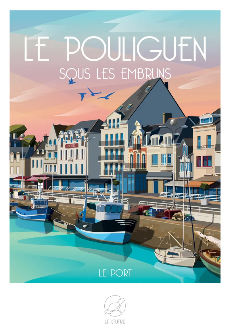 Minipuzzle 96 Teile - Le POULIGUEN Sous les Embruns - Le Port