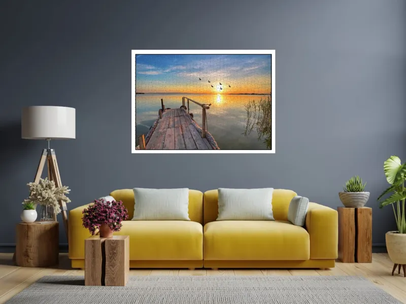 Sonnenuntergang auf der Seebrücke