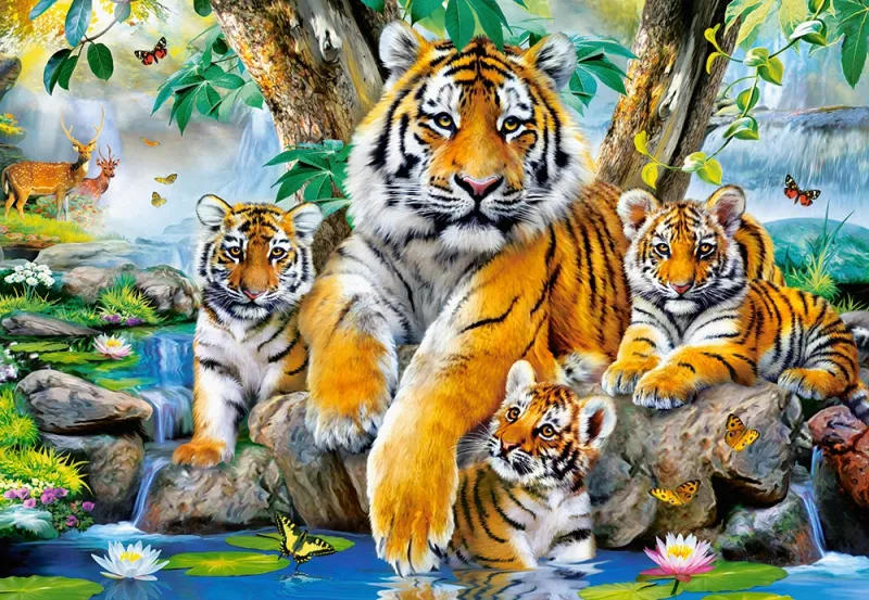 Tiger am Strom