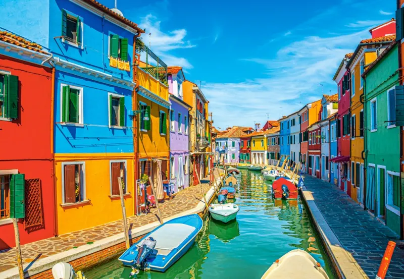 Die Farben von Burano, Italien