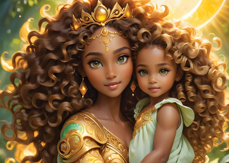 2 Puzzles - La Lune et le Soleil - Collection Mère et Fille