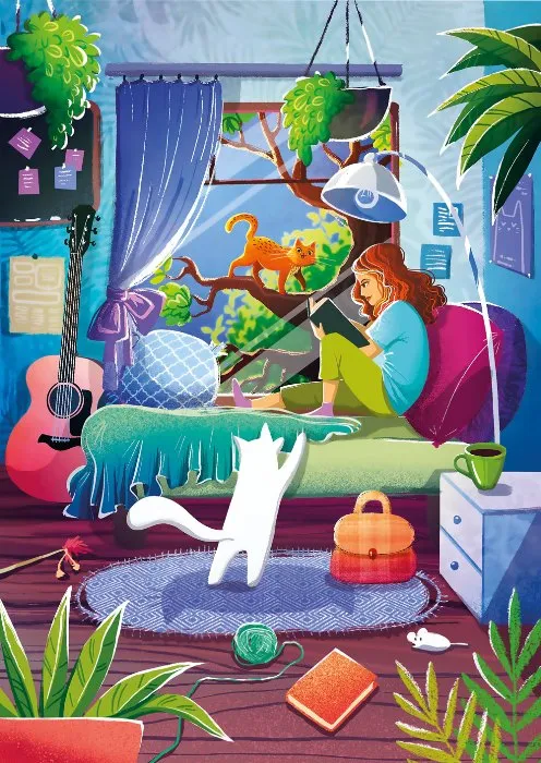 Mädchen & Katzen