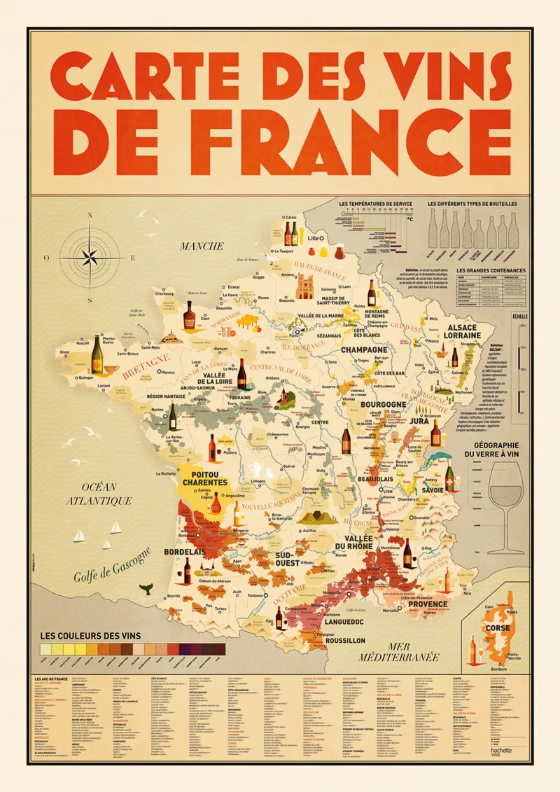 Carte des Vins de France