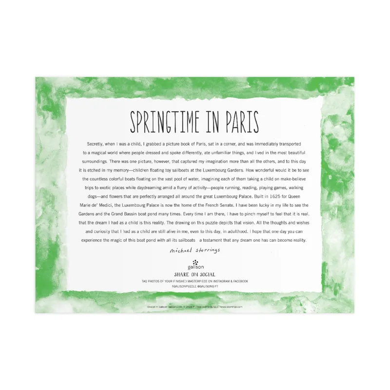 Michael Storrings - Frühling in Paris - 1000 Teile Puzzle