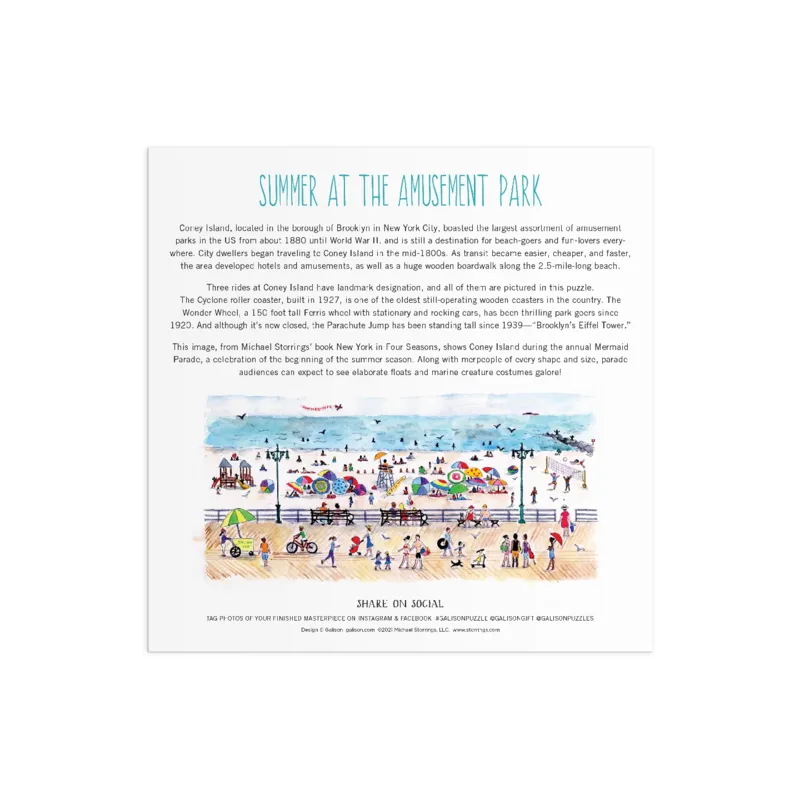 Sommer im Vergnügungspark – 500-teiliges Puzzle