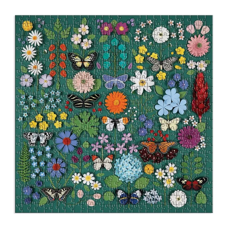 Schmetterling Botanica - 500-teiliges Puzzle mit Geformten Teilen