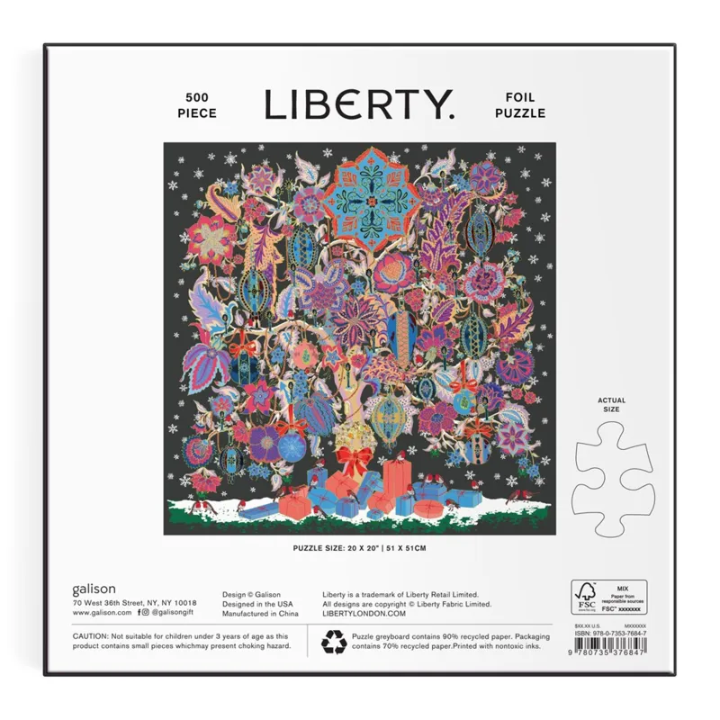 Liberty - Weihnachtsbaum des Lebens – 500-teiliges Folienpuzzle