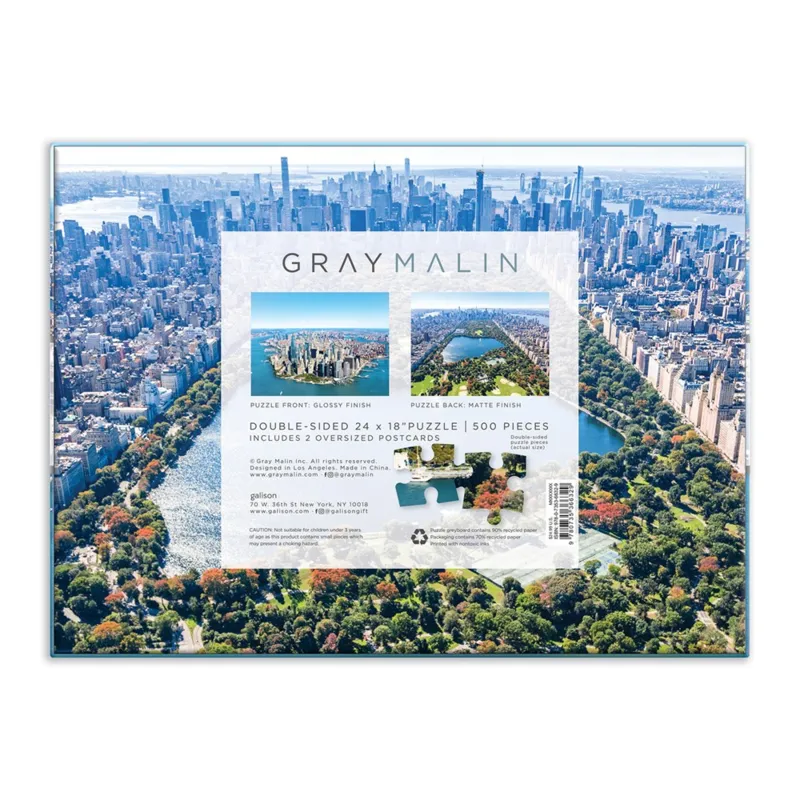 New York City – 500-teiliges Doppelseitiges Puzzle