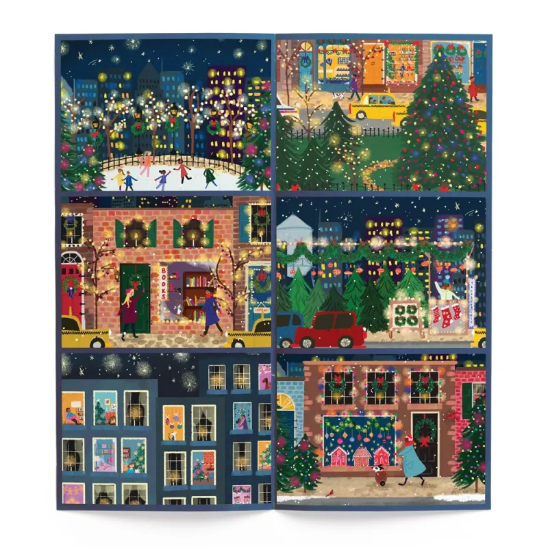 Joy Laforme – Winterlichter – 12 Tage Puzzle mit 80 Teilen – Feiertags-Countdown