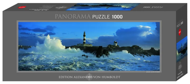 Puzzle 1000 Teile Panorama - Edition Humboldt: Leuchtturm Le Créac' h