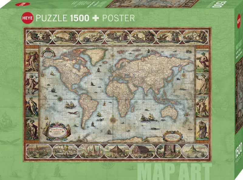 Map Art - Willem Blaeu World