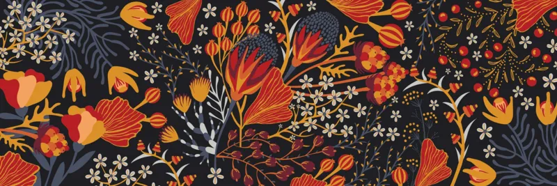 Panoramic- Herbstblumen