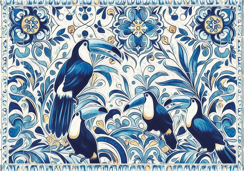 Art on Tiles - Tukane