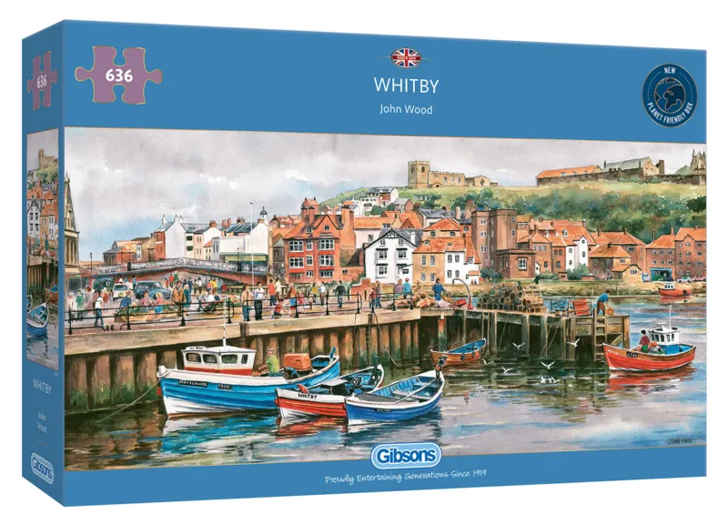 Puzzle 636 Teile Panorama - Whitby Harbour