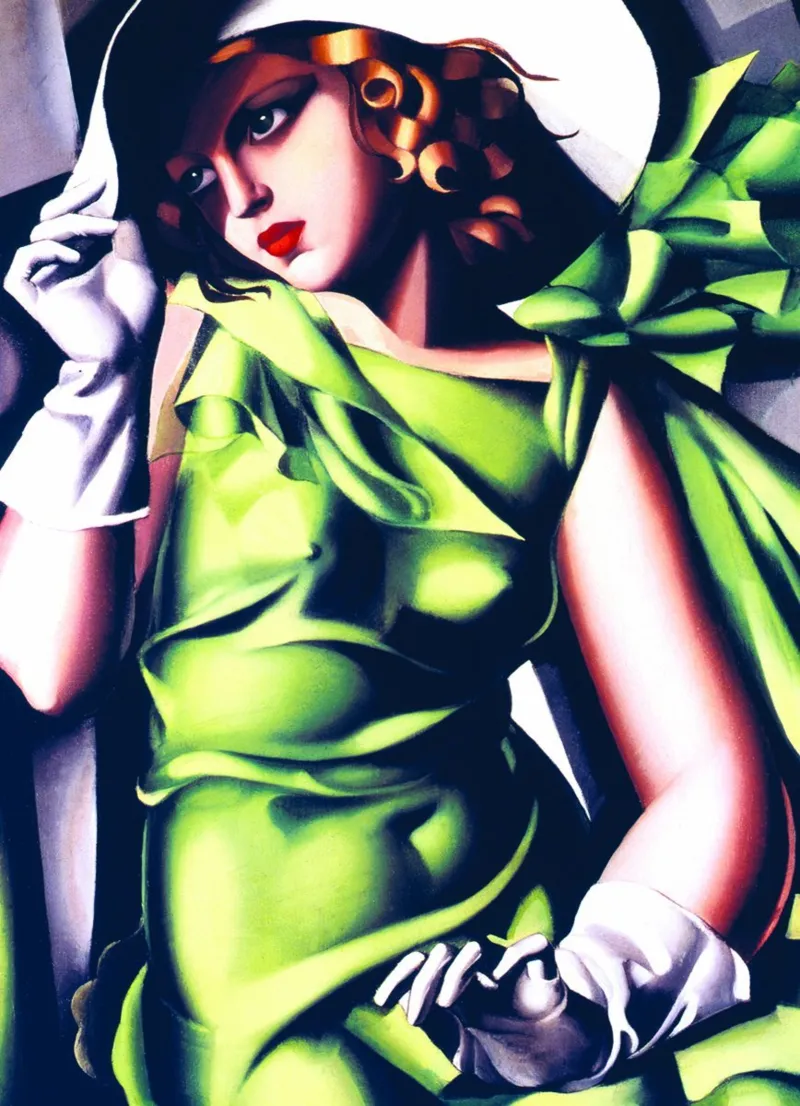 Tamara De Lempicka: Junges Mädchen in grün