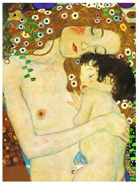 Gustav Klimt: Die drei Lebensalter (Detail)