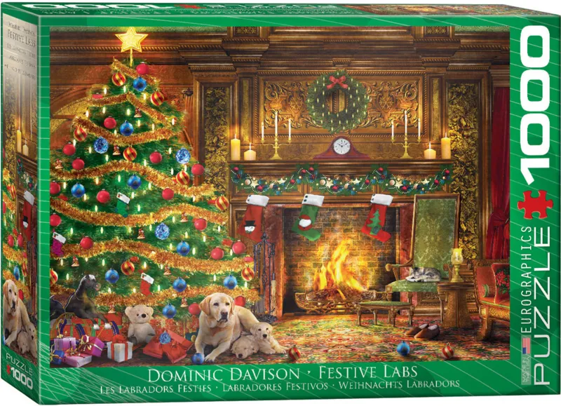 Dominic Davison - Weihnachts Labradors - Weihnachten