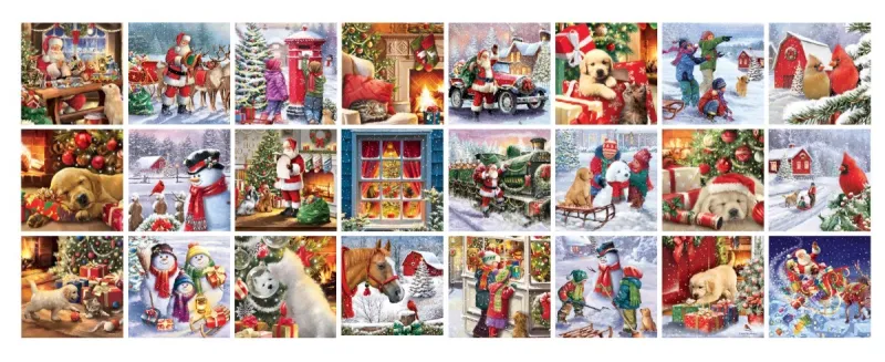 Adventskalender - Frohe Weihnachten - 24 Puzzles