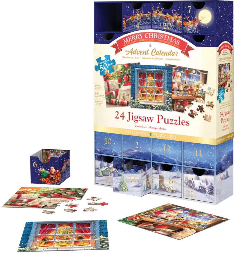 Adventskalender - Frohe Weihnachten - 24 Puzzles