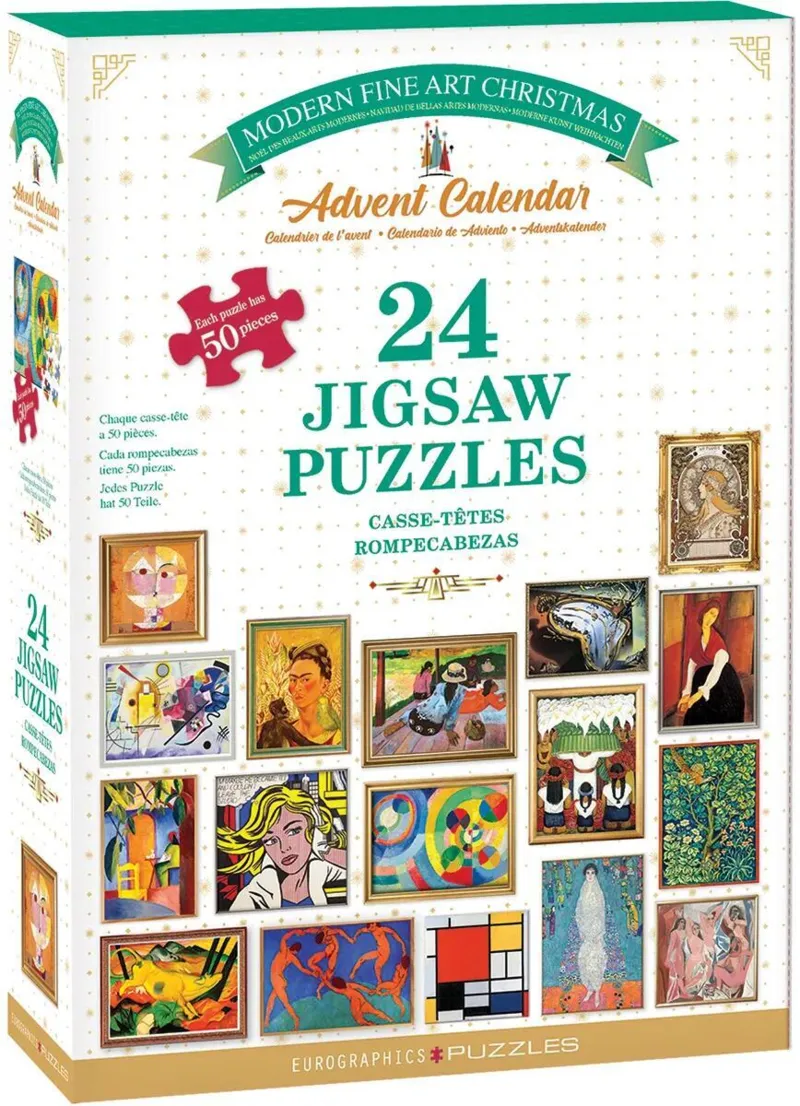 Adventskalender - Moderne Kunst - 24 Puzzles