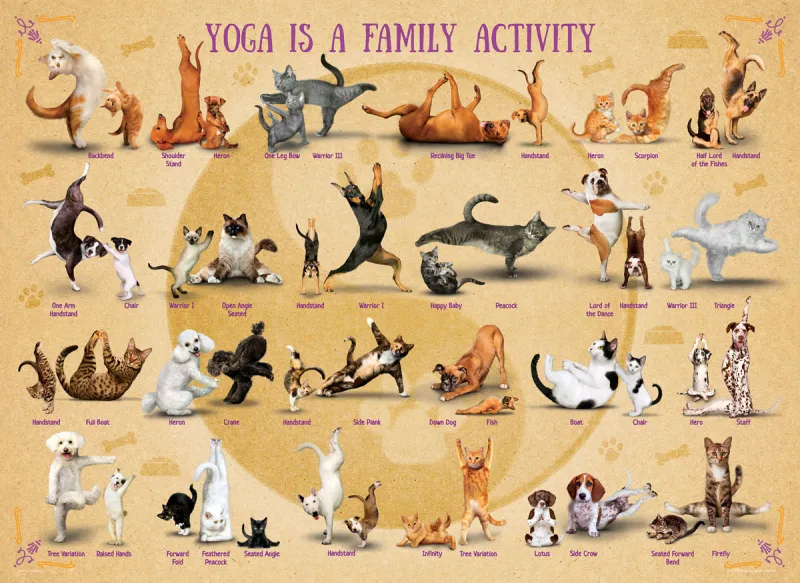 XXL Teile - Yoga is A Family Activity