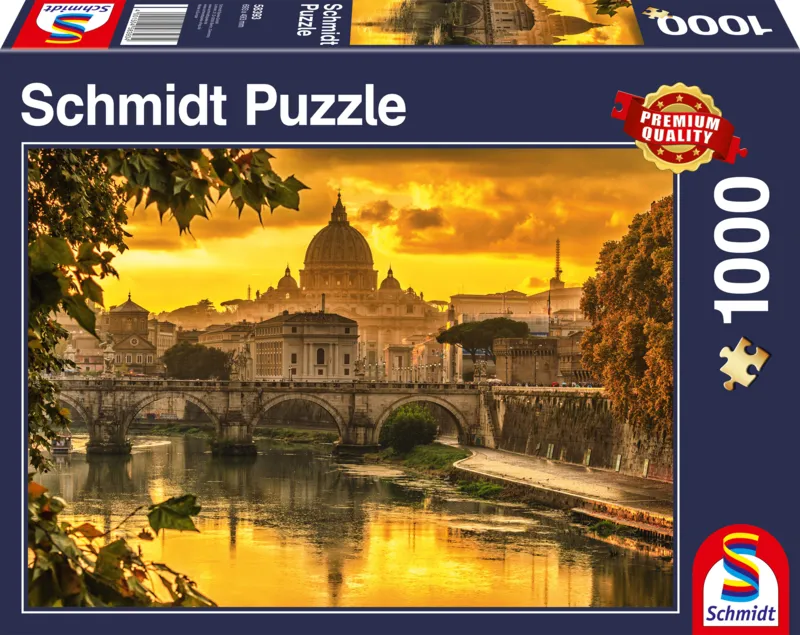 Goldener Himmel über Rom
