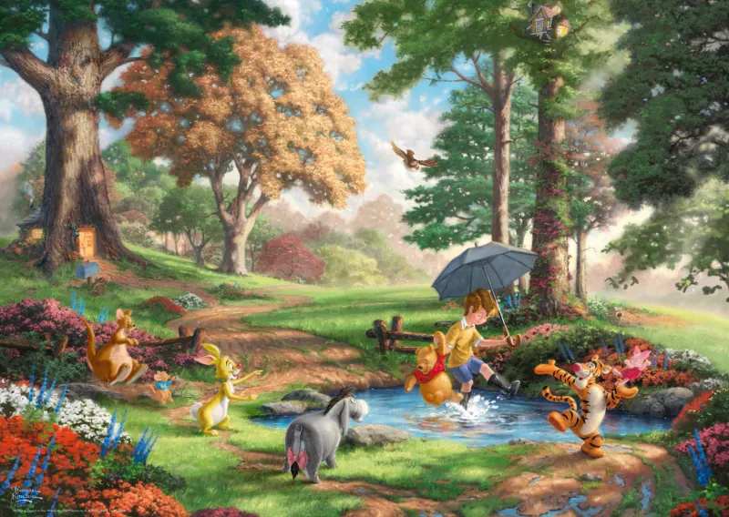 Thomas Kinkade - Disney - Winnie The Pooh