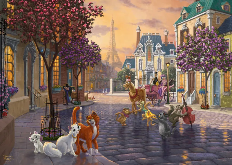 Thomas Kinkade - Disney - The Aristocats