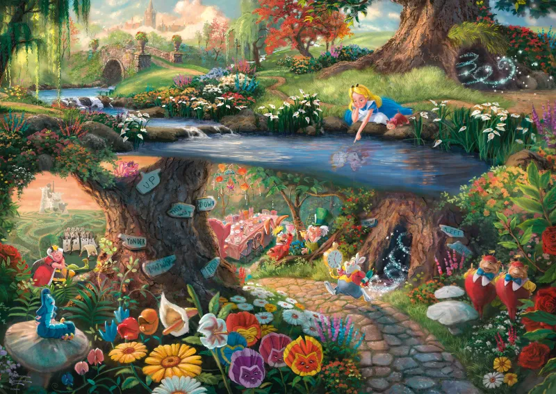 Thomas Kinkade - Disney - Alice im Wunderland