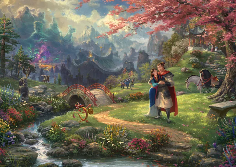 Thomas Kinkade - Disney - Mulan