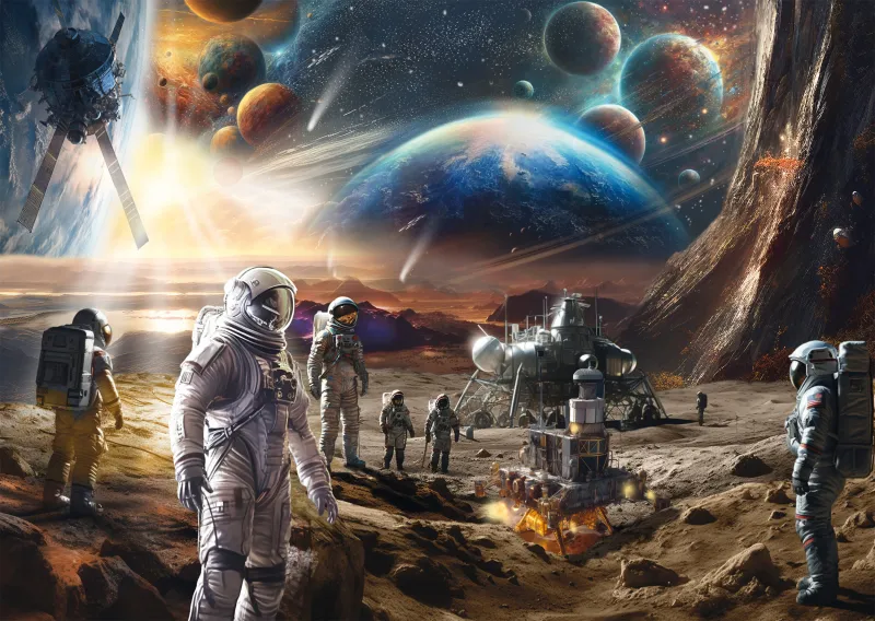 Unendliche Welten, Raumfahrtmissionen