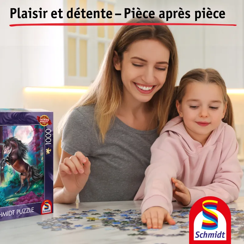 Licorne au clair de lune