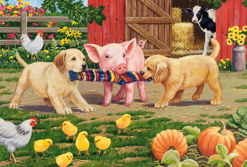 3 Puzzles - Animaux de la ferme