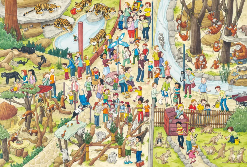 3 Puzzles - Plaisir au zoo