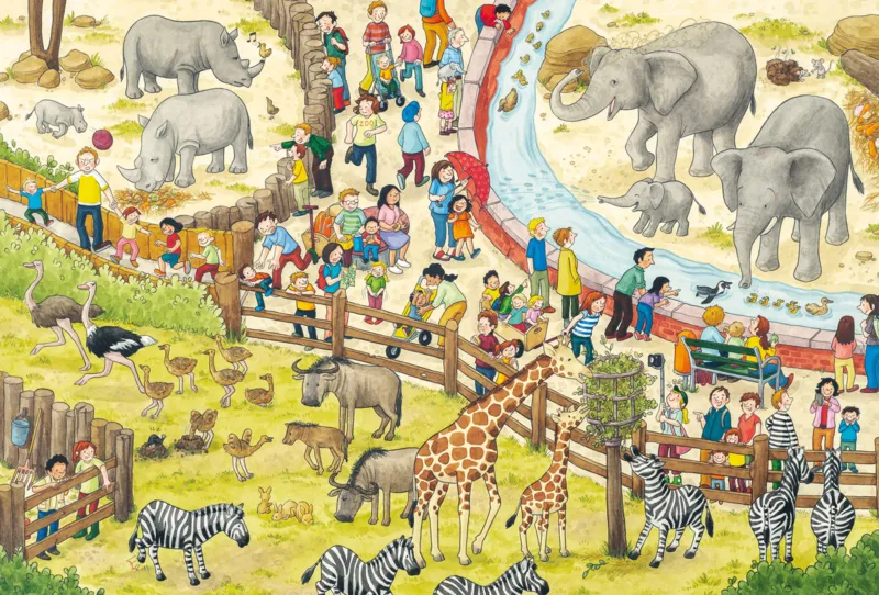 3 Puzzles - Plaisir au zoo