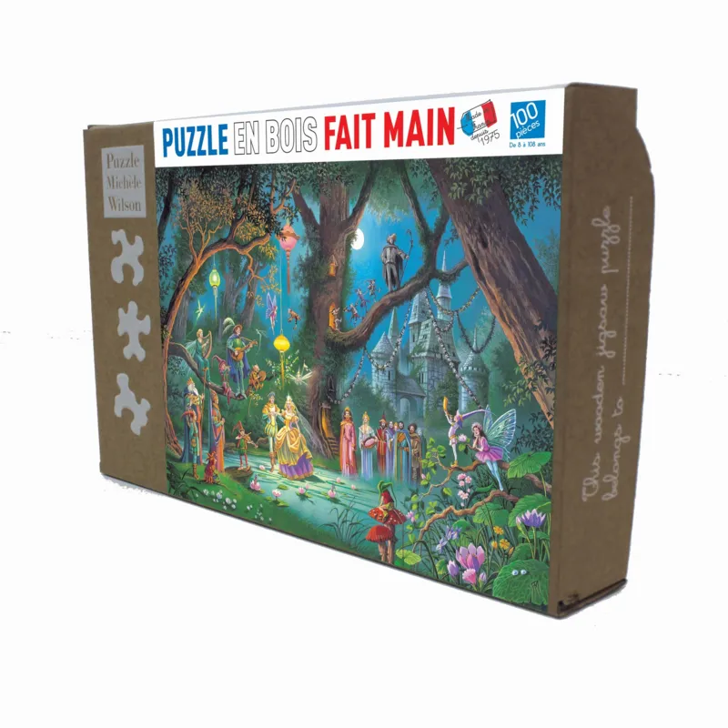 Handgeschnittenes Holzpuzzle - Mariage D'Une Fée