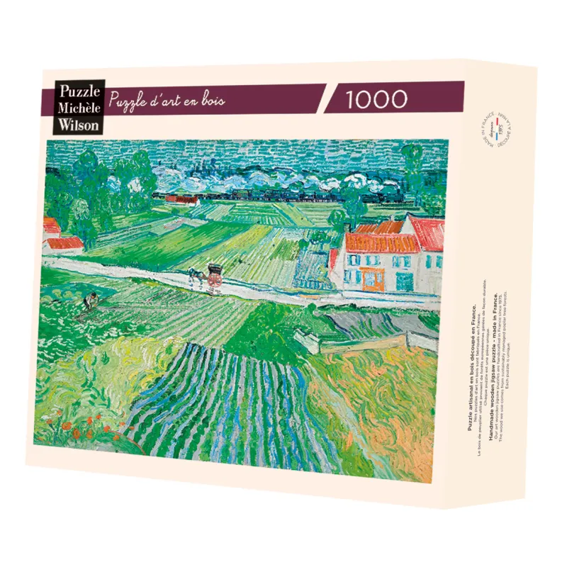 Handgeschnittenes Holzpuzzle - Auvers Landscape