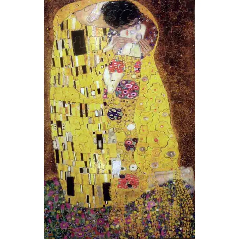 Handgeschnittenes Holzpuzzle - Klimt : The Kiss