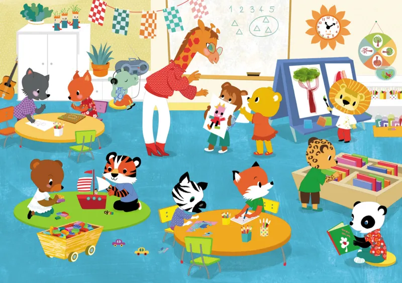 Handgeschnittenes Holzpuzzle - Long Live Nursery School