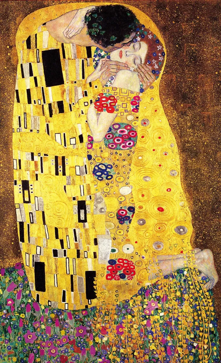 Handgeschnittenes Holzpuzzle - Klimt : The Kiss