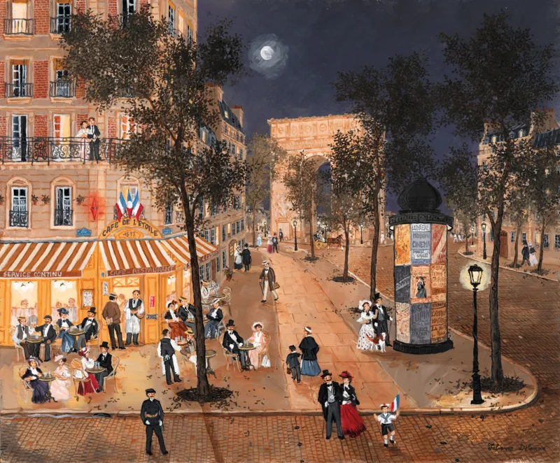 Handgeschnittenes Holzpuzzle - Proche De La Place De L'Etoile, Fabienne Delacroix