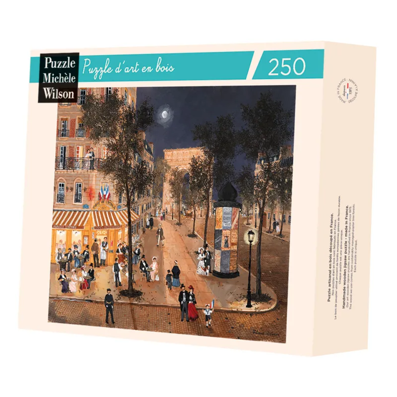 Handgeschnittenes Holzpuzzle - Proche De La Place De L'Etoile, Fabienne Delacroix