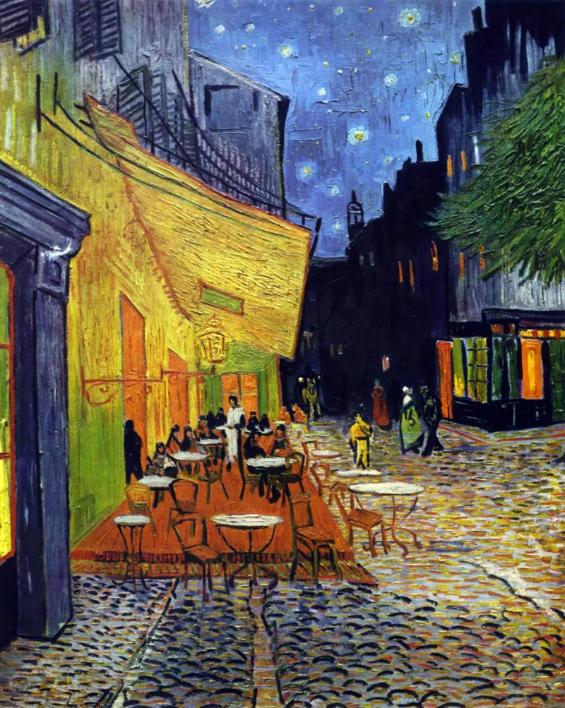 Handgeschnittenes Holzpuzzle - Van Gogh : Café Terrace At Night