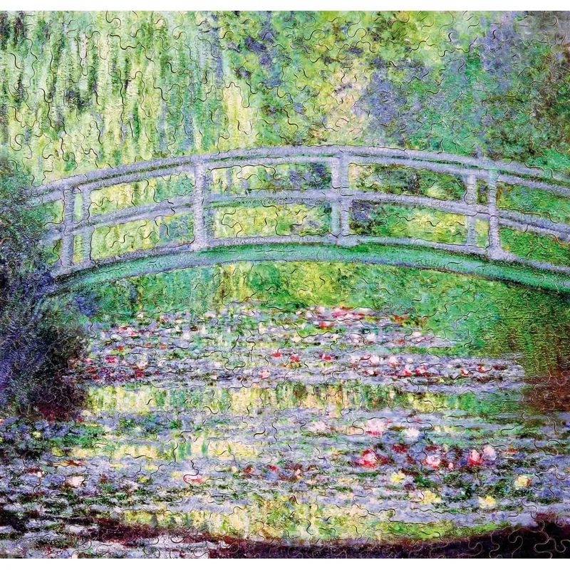 Handgeschnittenes Holzpuzzle - Le Pont Japonnais, Claude Monet