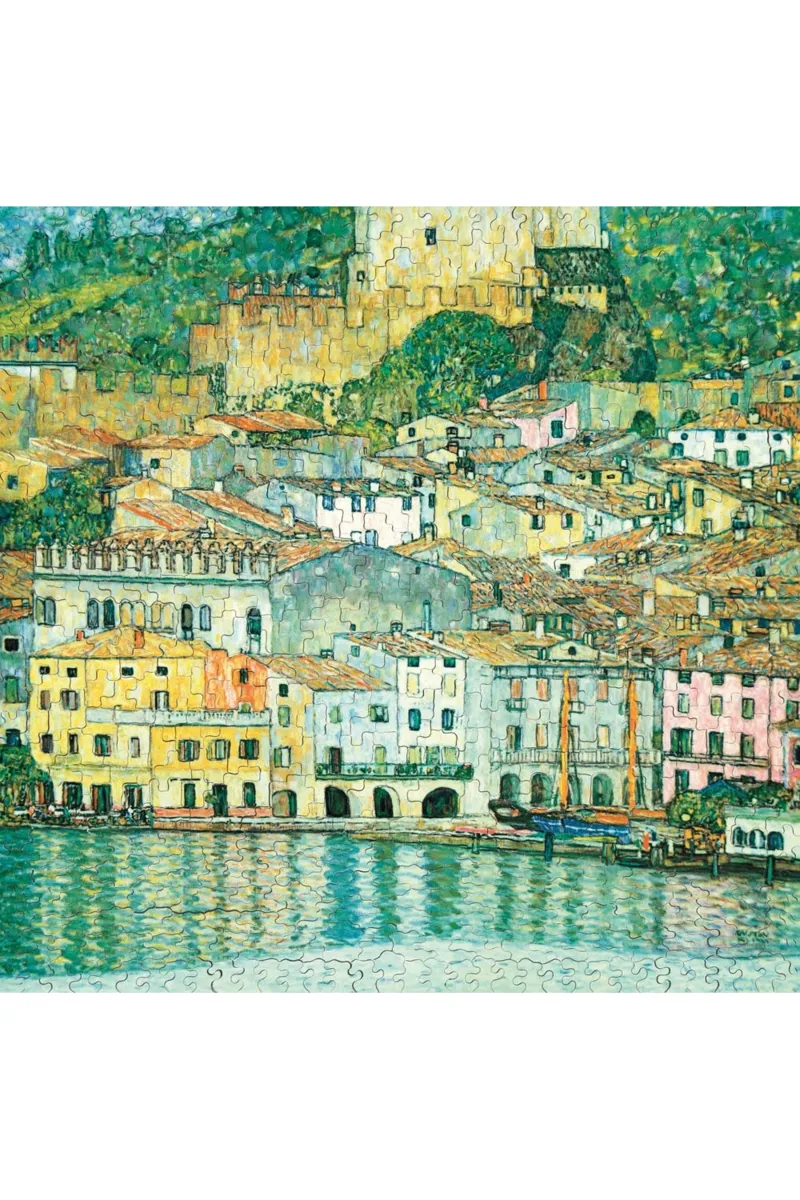 Handgeschnittenes Holzpuzzle - Le Lac De Garde, Klimt Gustav
