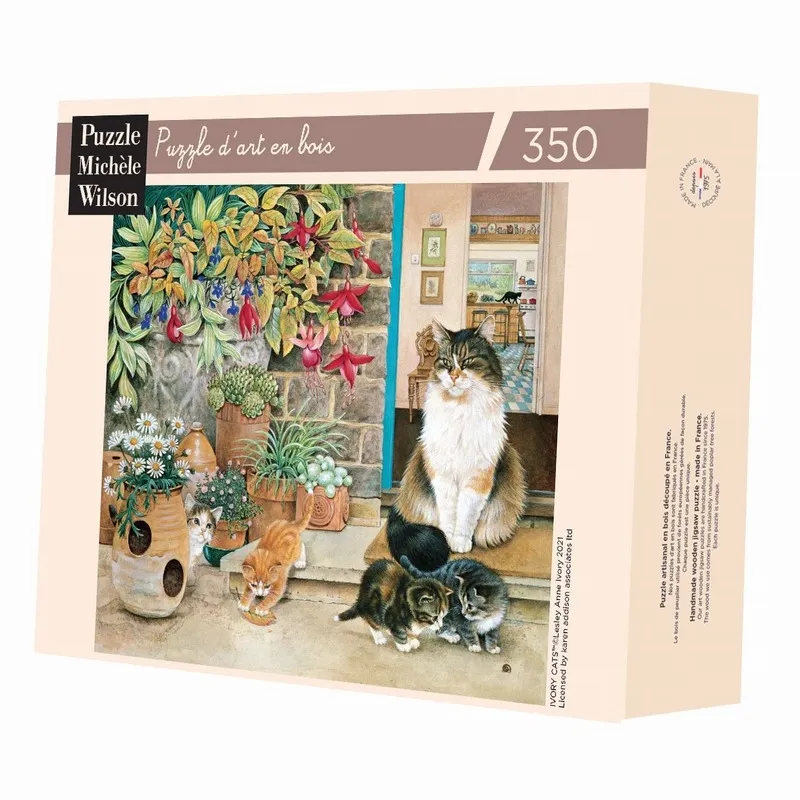 Handgeschnittenes Holzpuzzle - Agneatha Et Ses Chatons, Lesley Anne Ivory