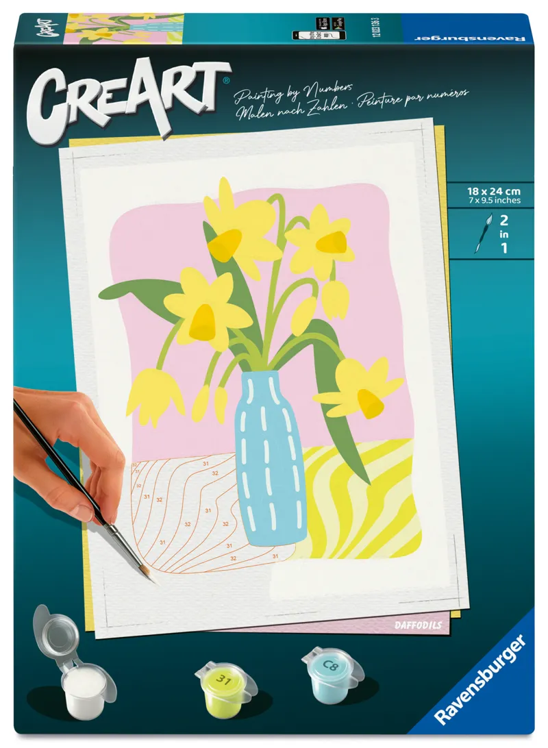 Malen nach Zahlen - CreArt - Narzissen