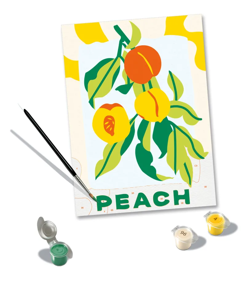 Malen nach Zahlen - CreArt - Pfirsiche