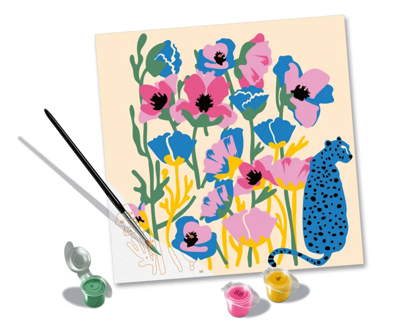 Malen nach Zahlen - CreArt - Mohn - Jolane Edition